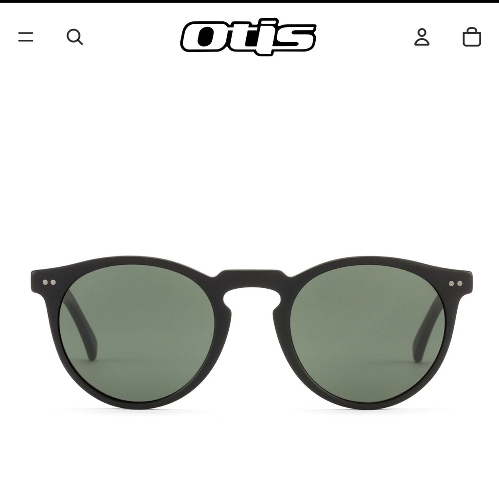 Otis eyewear Omar crystal blush/ Smokey blue polarized sunglasses